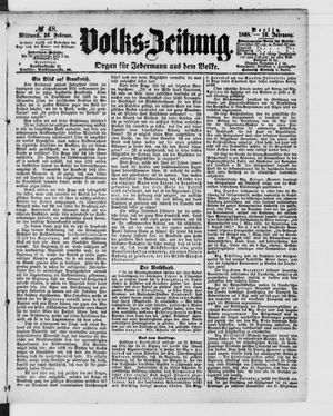 Volks-Zeitung on Feb 26, 1868