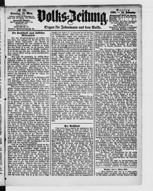 Volks-Zeitung vom 10.03.1868