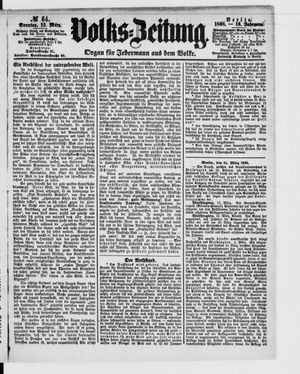Volks-Zeitung vom 15.03.1868