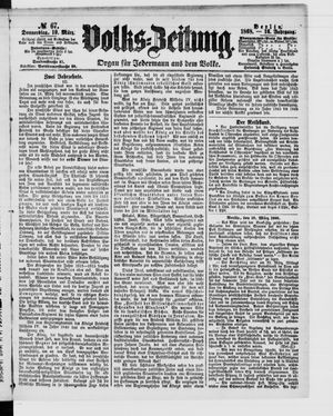 Volks-Zeitung vom 19.03.1868