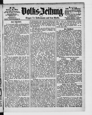 Volks-Zeitung vom 20.03.1868