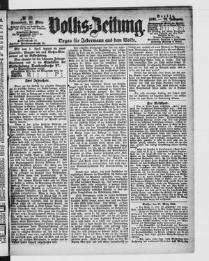 Volks-Zeitung on Mar 21, 1868