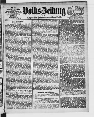 Volks-Zeitung vom 24.03.1868