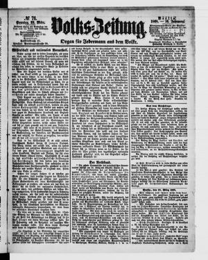 Volks-Zeitung vom 29.03.1868