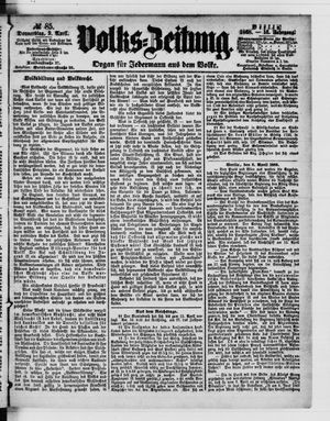 Volks-Zeitung vom 09.04.1868
