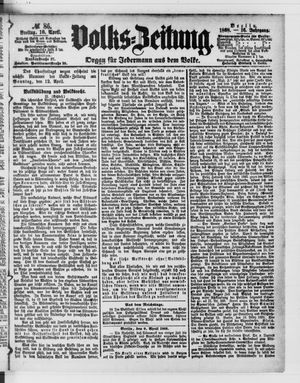 Volks-Zeitung vom 10.04.1868
