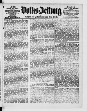 Volks-Zeitung vom 24.04.1868
