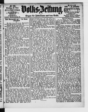 Volks-Zeitung vom 16.06.1868