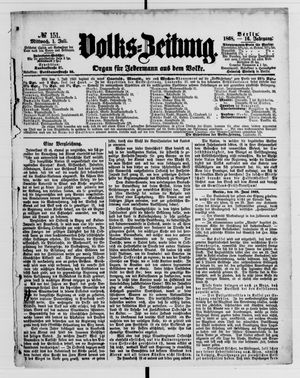 Volks-Zeitung vom 01.07.1868