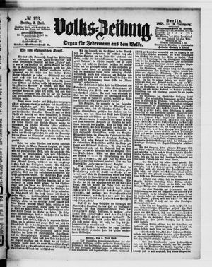 Volks-Zeitung vom 03.07.1868