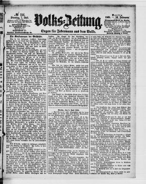 Volks-Zeitung vom 07.07.1868