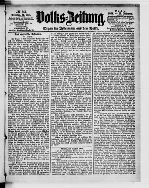 Volks-Zeitung vom 12.07.1868