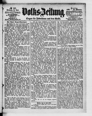 Volks-Zeitung on Jul 15, 1868