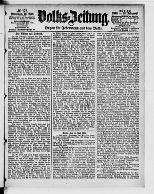 Volks-Zeitung vom 25.07.1868