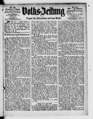 Volks-Zeitung vom 01.08.1868