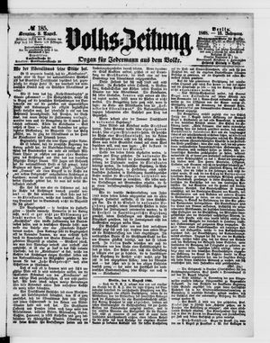 Volks-Zeitung vom 09.08.1868