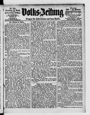 Volks-Zeitung vom 15.08.1868