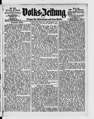 Volks-Zeitung vom 19.08.1868