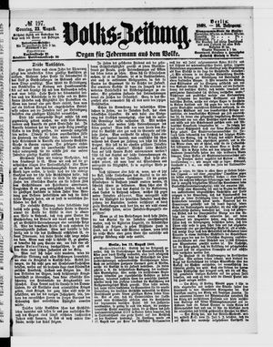 Volks-Zeitung on Aug 23, 1868