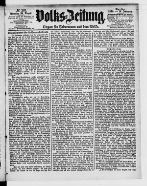 Volks-Zeitung vom 30.08.1868