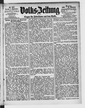 Volks-Zeitung vom 04.09.1868