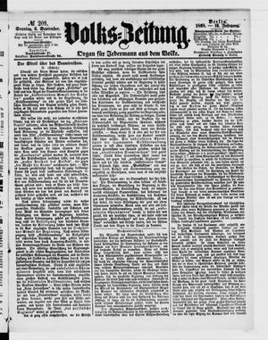 Volks-Zeitung vom 06.09.1868