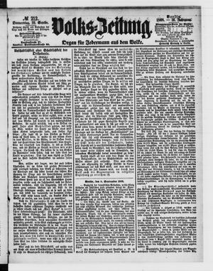 Volks-Zeitung vom 10.09.1868