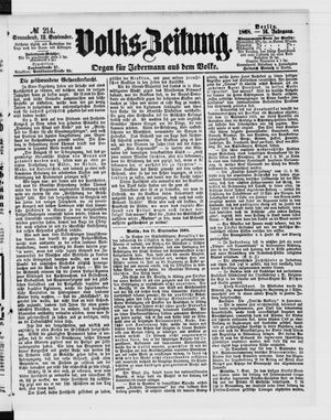 Volks-Zeitung vom 12.09.1868
