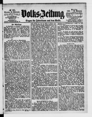 Volks-Zeitung vom 13.09.1868