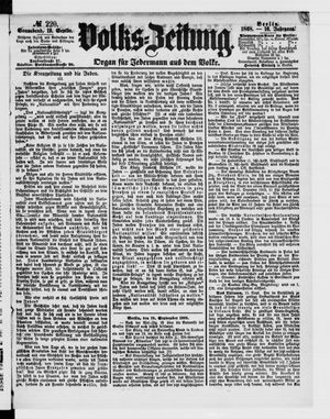 Volks-Zeitung vom 19.09.1868