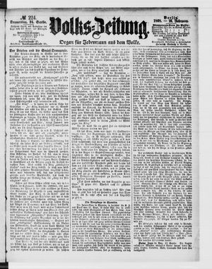 Volks-Zeitung vom 24.09.1868