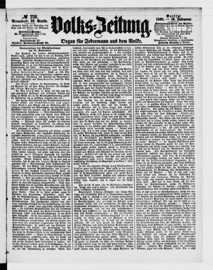 Volks-Zeitung vom 26.09.1868