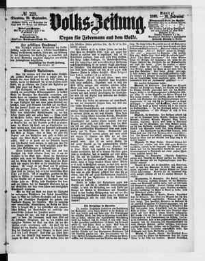 Volks-Zeitung on Sep 29, 1868