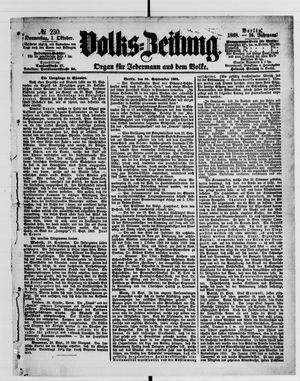Volks-Zeitung on Oct 1, 1868