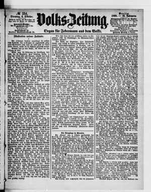 Volks-Zeitung vom 06.10.1868