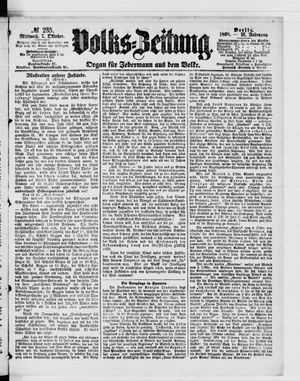 Volks-Zeitung vom 07.10.1868