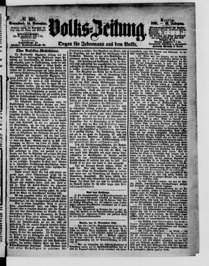 Volks-Zeitung vom 14.11.1868