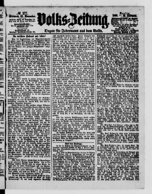 Volks-Zeitung vom 25.11.1868