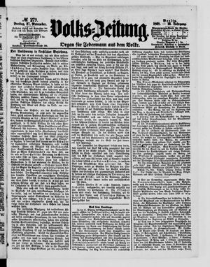 Volks-Zeitung vom 27.11.1868