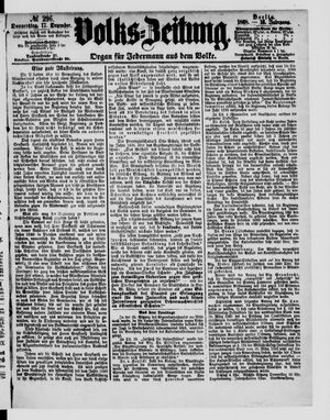 Volks-Zeitung vom 17.12.1868
