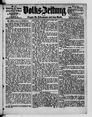 Volks-Zeitung vom 21.01.1869