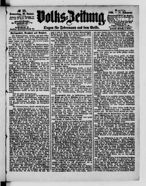 Volks-Zeitung vom 28.01.1869