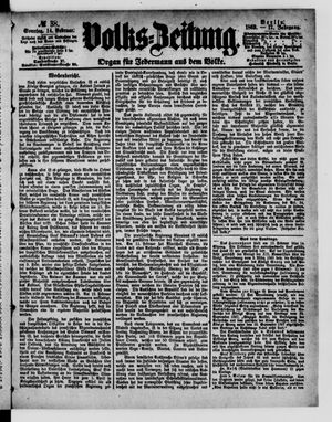Volks-Zeitung vom 14.02.1869