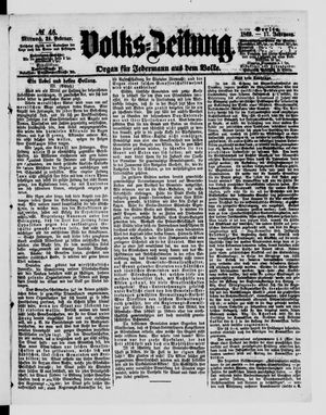 Volks-Zeitung vom 24.02.1869