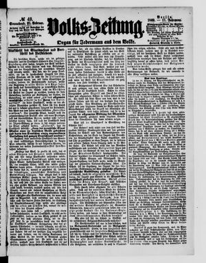 Volks-Zeitung vom 27.02.1869