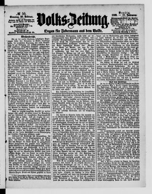 Volks-Zeitung on Feb 28, 1869