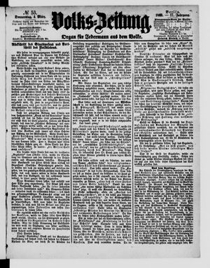 Volks-Zeitung vom 04.03.1869