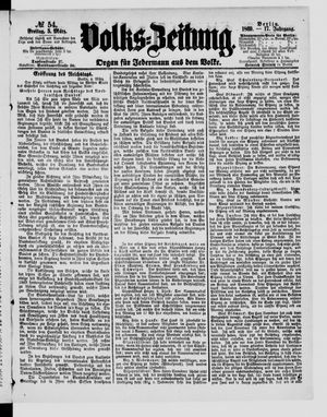 Volks-Zeitung vom 05.03.1869