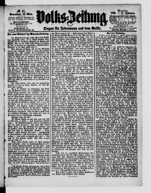 Volks-Zeitung on Mar 13, 1869