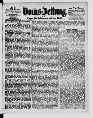 Volks-Zeitung vom 20.03.1869
